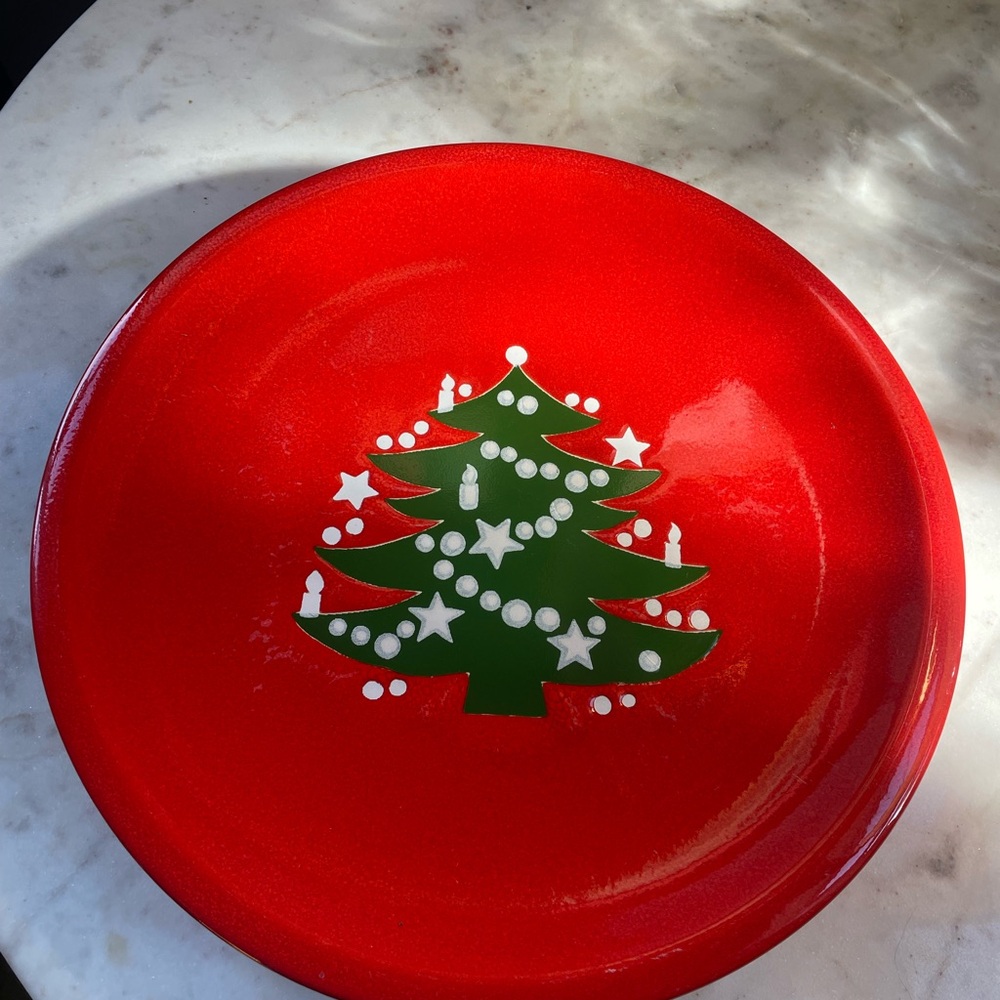 Waechtersbach Christmas Tree Design Dinner Plates - Set of 4